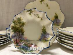 Set Of 22 Aynsley Bone China, Bluebell Time, England