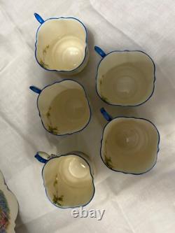 Set Of 22 Aynsley Bone China, Bluebell Time, England