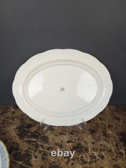 Set Of 3 Royal Albert Silver Birch Oval Serving Platters Bone China England