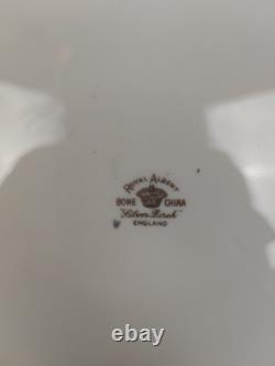 Set Of 3 Royal Albert Silver Birch Oval Serving Platters Bone China England