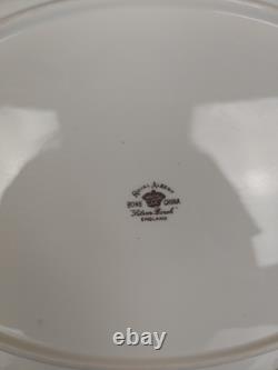 Set Of 3 Royal Albert Silver Birch Oval Serving Platters Bone China England