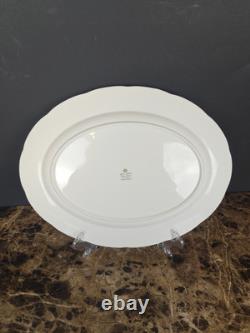 Set Of 3 Royal Albert Silver Birch Oval Serving Platters Bone China England