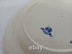Set Of 4 Antique Blue Minton Cower Plates 1863-1872 9.5