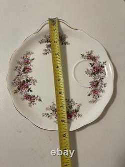 Set Of 4 Rare Royal Albert Bone China Snack And Tea Set Lavander Rose
