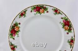 Set Of 4 Royal Albert China Old Country Roses 10 Dinner Plates, England New