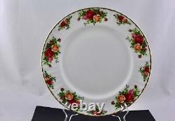 Set Of 4 Royal Albert China Old Country Roses 10 Dinner Plates, England New