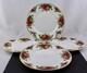 Set Of 4 Royal Albert China Old Country Roses Salad Plates, England New