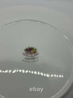 Set Of 4 Royal Albert England Bone China Old Country Roses 8 1/8 Salad Plates