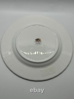 Set Of 4 Royal Albert England Bone China Old Country Roses 8 1/8 Salad Plates