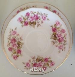 Set Of 6 Queen Anne Bone China Rose Garden 8599 Made In England