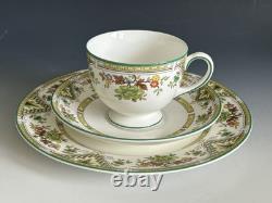 Set Of 7 Wedgwood Bone China Tamarisk Pattern Tea Trio Sets Made In England