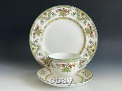 Set Of 7 Wedgwood Bone China Tamarisk Pattern Tea Trio Sets Made In England