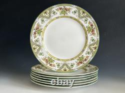 Set Of 7 Wedgwood Bone China Tamarisk Pattern Tea Trio Sets Made In England