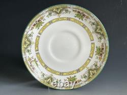 Set Of 7 Wedgwood Bone China Tamarisk Pattern Tea Trio Sets Made In England