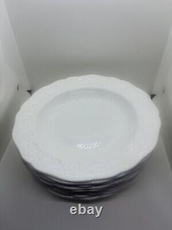 Set Of 9 Wedgwood England Bone China Traditions Scroll Rimmed Soup Bowls EUC