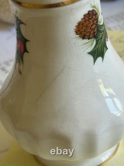 Set ROSINA YULETIDE Fine Bone China 34 Pieces Christmas Holly Made In England