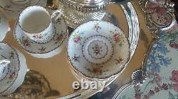 Set Royal Albert Pattern Bone China 14 cups and 14 saucers England Very Fine Con
