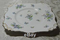 Set da tè per 2 Tuscan China Made in England c1940 Forget Me Not Tea Set for 2