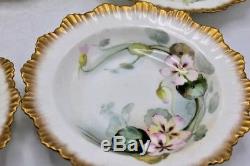 Set of 10 GJ Stoke & Sons Crescent China England Late Victorian Bowls with Ruffled