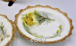 Set of 10 GJ Stoke & Sons Crescent China England Late Victorian Bowls with Ruffled