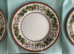 Set of 10 Spode Christmas Rose DINNER PLATES, England, Fine China, 10 5/8