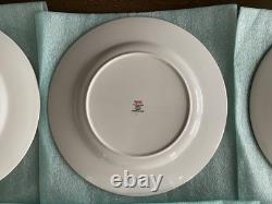 Set of 10 Spode Christmas Rose DINNER PLATES, England, Fine China, 10 5/8