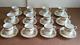 Set of 12 Aynsley Made in England Henley Demitasse Cups & Saucers