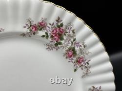 Set of (12) Royal Albert Lavender Rose 10.375 Bone China Dinner Plates England