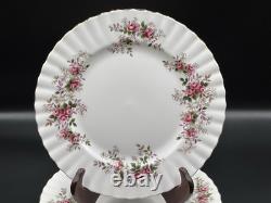 Set of (12) Royal Albert Lavender Rose 8.25 Bone China Salad Plates England
