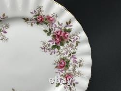 Set of (12) Royal Albert Lavender Rose 8.25 Bone China Salad Plates England