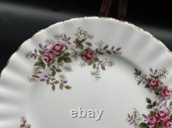 Set of (12) Royal Albert Lavender Rose 8.25 Bone China Salad Plates England