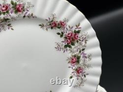 Set of (12) Royal Albert Lavender Rose 8.25 Bone China Salad Plates England