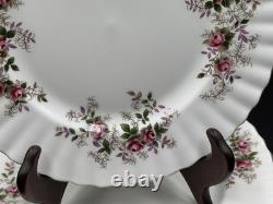 Set of (12) Royal Albert Lavender Rose 8.25 Bone China Salad Plates England