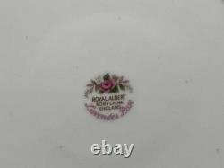 Set of (12) Royal Albert Lavender Rose 8.25 Bone China Salad Plates England