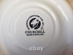 Set of 12 Royal Wessex Churchill England TONQUIN Blue Dinner Bread Cereal Plates