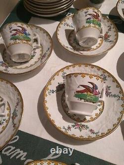 Set of 12 Spode Copeland England Exotic Bird of Paradise China Demitasse Tea Set