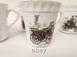 Set of 12 vintage crown Stafford shire bone china England tea set