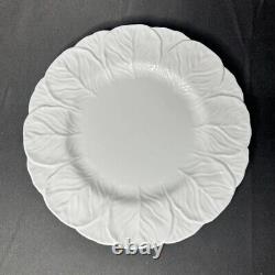 Set of 2 Coalport Countryware Bone China White Embossed Dinner Plates 10-3/4