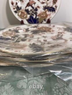 Set of 4 Coalport Hong Kong Dinner Plates Fine Bone China England withOriginal Box