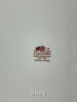 Set of 4 Coalport Hong Kong Dinner Plates Fine Bone China England withOriginal Box