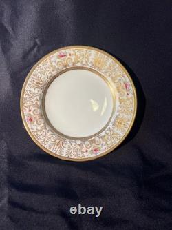 Set of 4 Crown Staffordshire Gold Gilt Plates Stern Bros NY 8-3/4