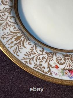 Set of 4 Crown Staffordshire Gold Gilt Plates Stern Bros NY 8-3/4