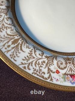 Set of 4 Crown Staffordshire Gold Gilt Plates Stern Bros NY 8-3/4