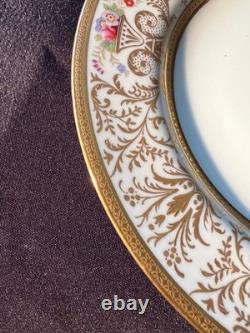 Set of 4 Crown Staffordshire Gold Gilt Plates Stern Bros NY 8-3/4