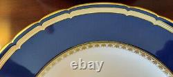 Set of 4 Royal Crown Derby Ashbourne Dinner Plates Fine China Made in England