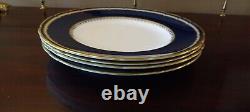 Set of 4 Royal Crown Derby Ashbourne Dinner Plates Fine China Made in England