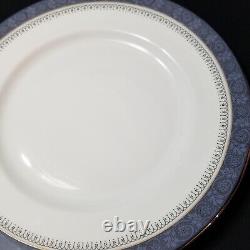 Set of 4 Royal Doulton Sherbrooke Dinner Plates 10 5/8 Fine English China EUC