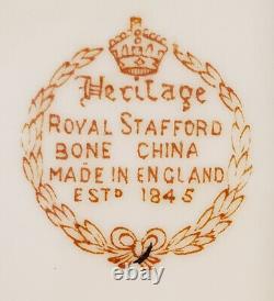 Set of 4 Royal Stafford Bone China England HERITAGE Dinner Plates Plate Set