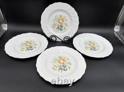 Set of 4 Spode FRUIT England Bone China Lunch Plates 9 1/4