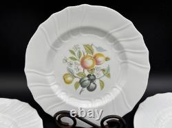 Set of 4 Spode FRUIT England Bone China Lunch Plates 9 1/4